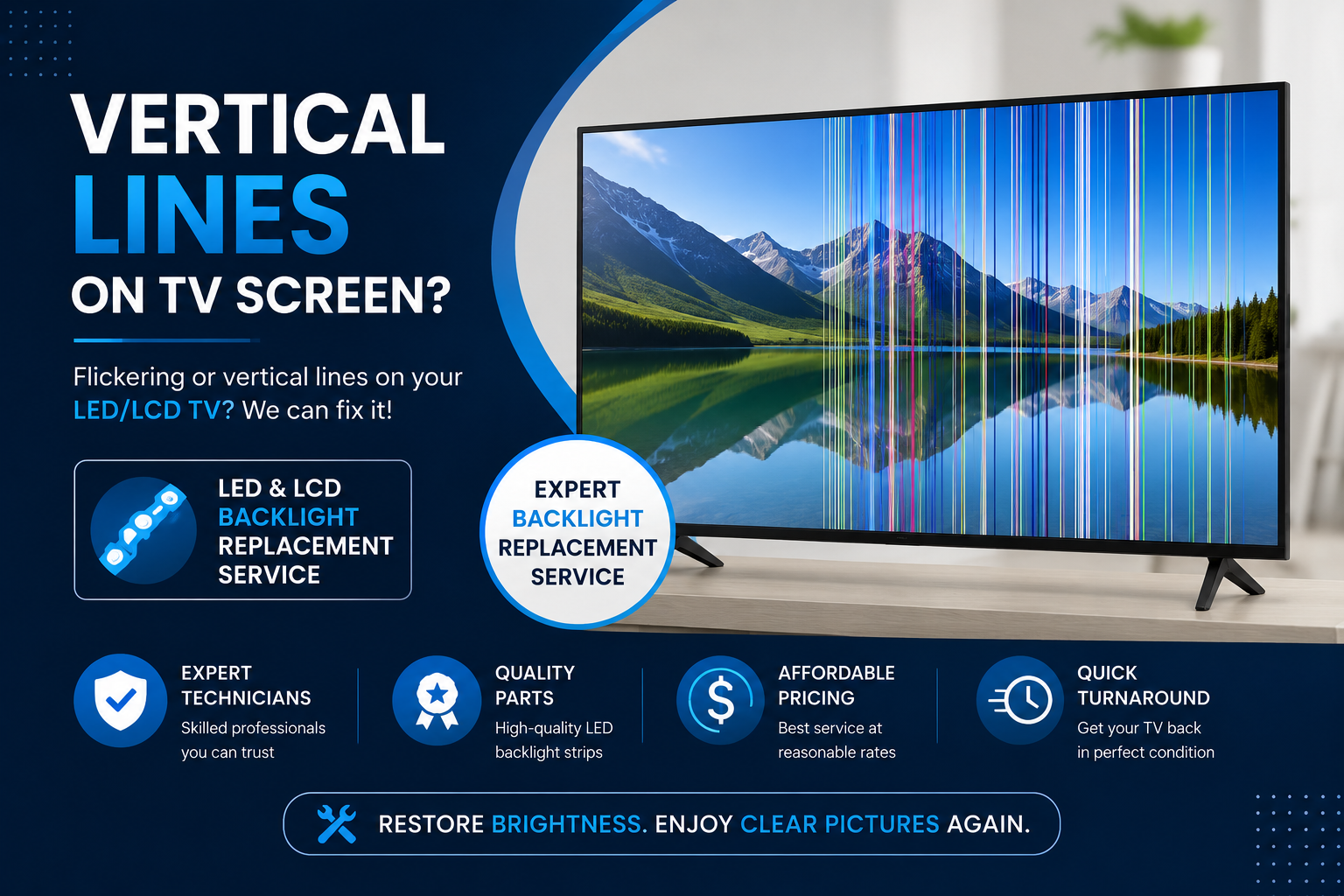 Vertical Lines on TV Screen